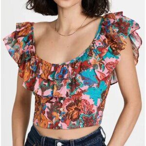 Love the Label Ruffle Crop Top